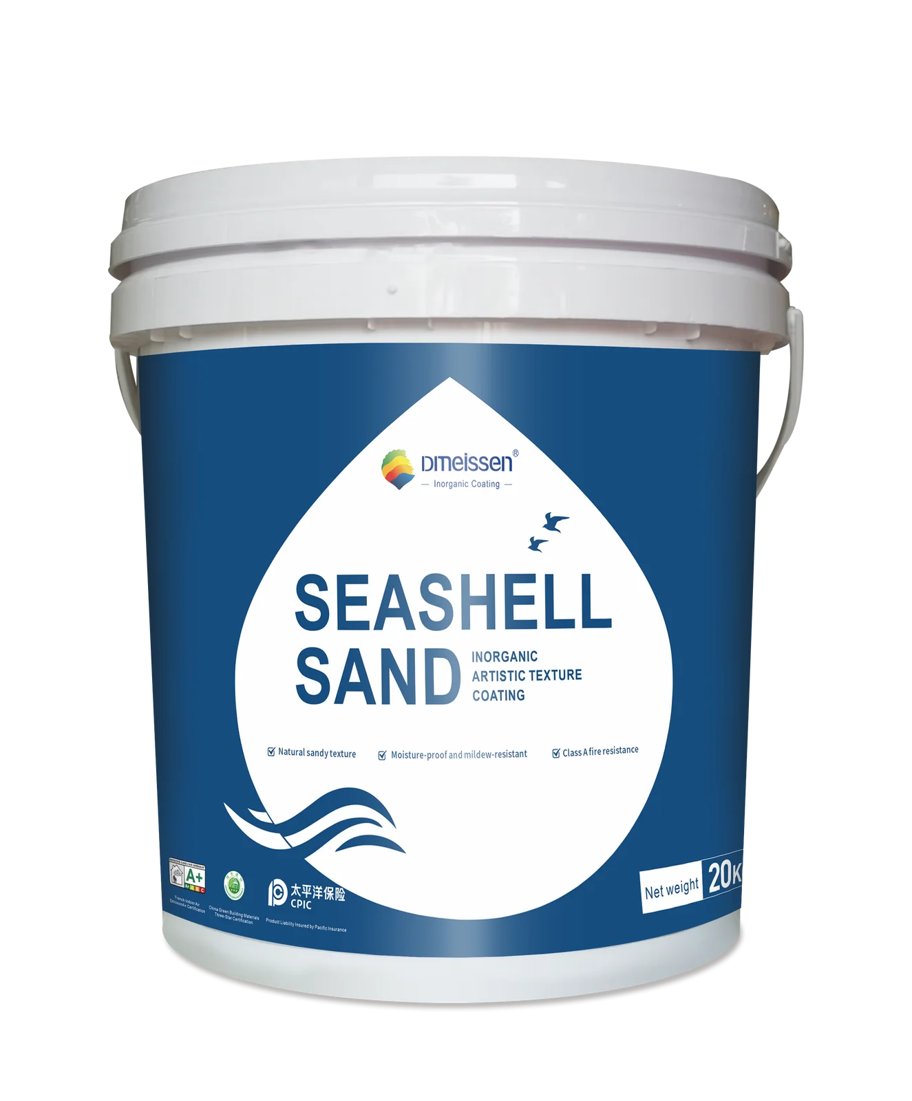 Seashell Sand textured wall finish